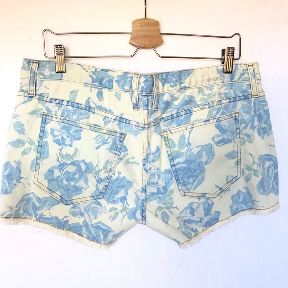 Current Elliott Boyfriend Shorts Blue Rose 29 - Picture 3 of 6